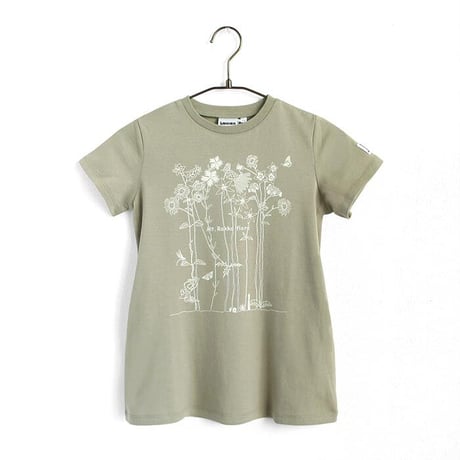 こどもカットソーワンピース　シーグリーン（六甲フローラ）