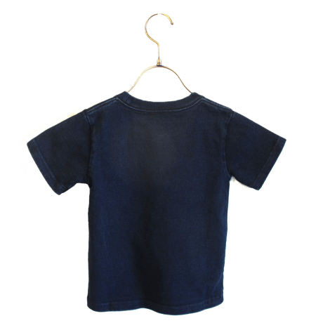 こども半袖Tシャツ　インディゴ（三匹のウミキリン）