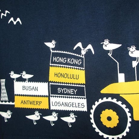 こどもTシャツ　ブルー（フォークリフト）