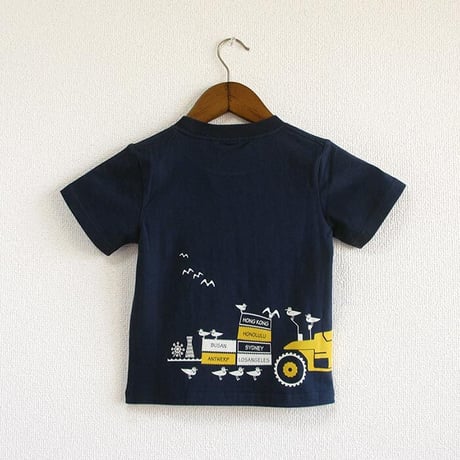 こどもTシャツ　ブルー（フォークリフト）