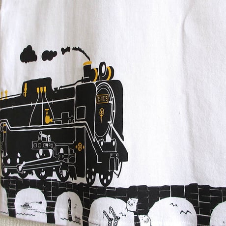 おとなTシャツ　ホワイト（蒸気機関車Ｄ５１）