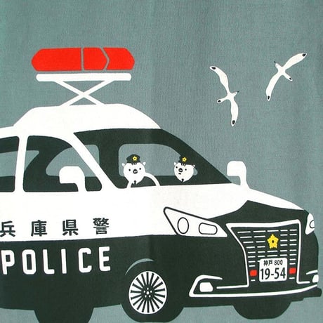 おとなTシャツ　ブルーグレー（兵庫県警察コラボ：リフレクター付）