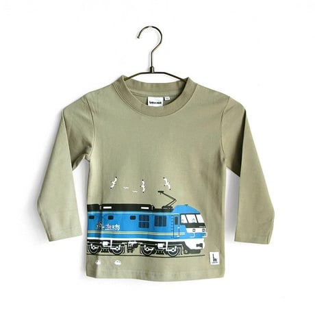 こども長袖Tシャツ　シーグリーン（ＪＲ貨物　桃太郎）
