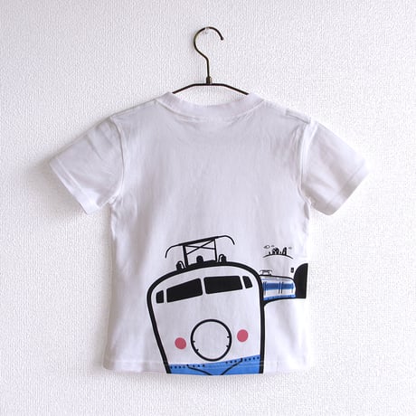 こどもTシャツ　ホワイト（新幹線Ｎ７００系＆０系）