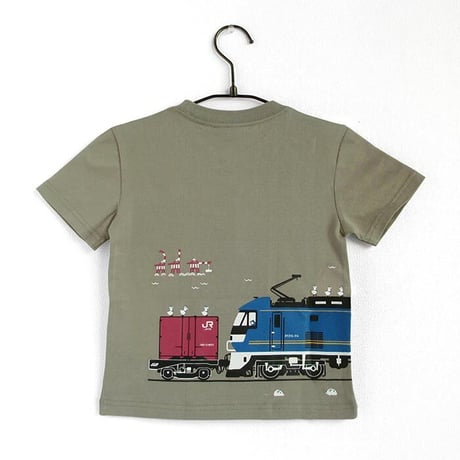 こどもTシャツ　シーグリーン（ＪＲ貨物　桃太郎）