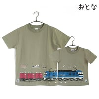 おとなTシャツ　シーグリーン（ＪＲ貨物　桃太郎）