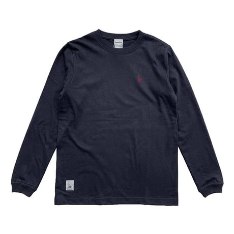 おとな長袖Tシャツ　ネイビー（ウミキリン刺しゅう）