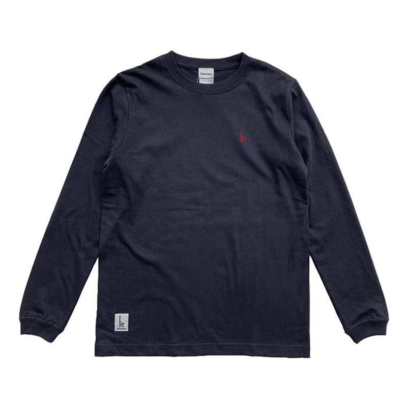 おとな長袖Tシャツ ネイビー（ウミキリン刺しゅう） | UMIKIRIN