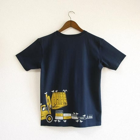おとなTシャツ　ブルー（フォークリフト）