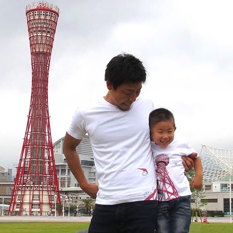 おとなTシャツ　ホワイト（ポートタワー）