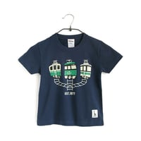 神戸市交通局コラボこどもTシャツ　ブルー （地下鉄西神・山手線）