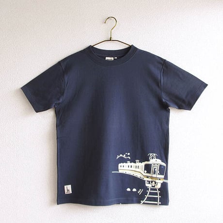 おとなTシャツ　ブルー（ＪＲ西日本　普通＆快速電車）