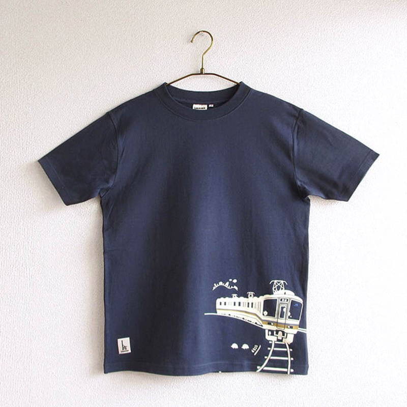おとなTシャツ ブルー（JR西日本 普通＆快速電車） | UMIKIRIN（海