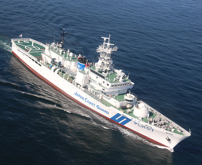 第五管区海上保安本部コラボ ジップトートバッグ ネイビー（巡視船せっ