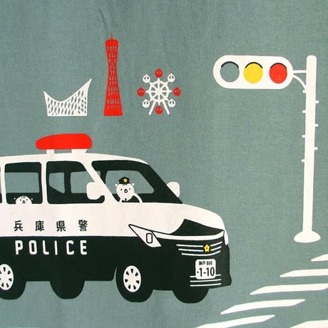 おとなTシャツ　ブルーグレー（兵庫県警察コラボ：リフレクター付）