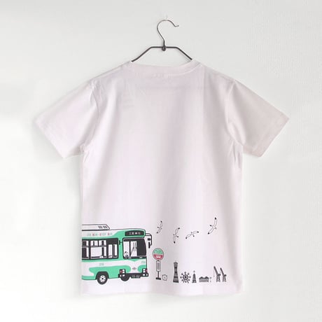 神戸市交通局コラボ　おとなTシャツ　ホワイト（神戸市バス）