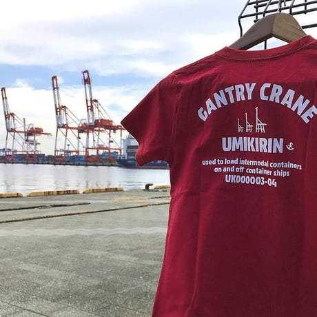おとなTシャツ　バーガンディ（ウミキリン刺しゅう）