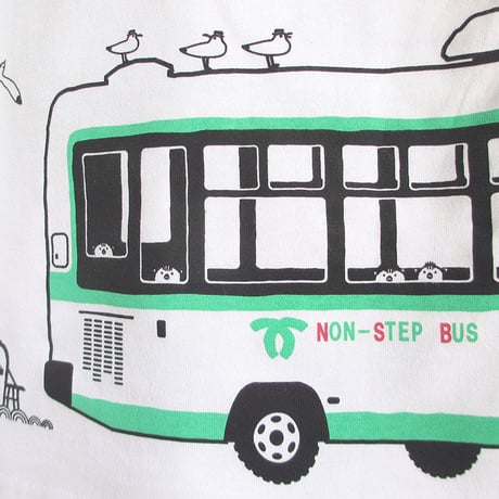 神戸市交通局コラボ　こどもTシャツ　ホワイト（神戸市バス）