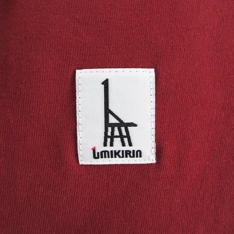 おとなTシャツ　バーガンディ（ウミキリン刺しゅう）