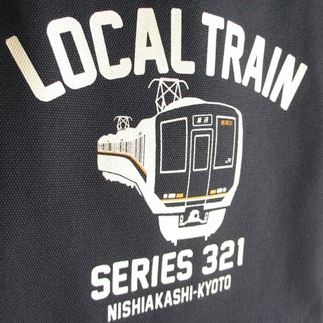 JRジップトートバッグ　ネイビー（普通電車321系）