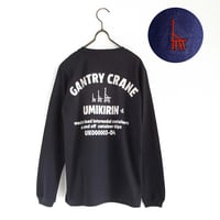 おとな長袖Tシャツ　ネイビー（ウミキリン刺しゅう）