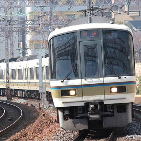 おとなTシャツ　ブルー（ＪＲ西日本　普通＆快速電車）