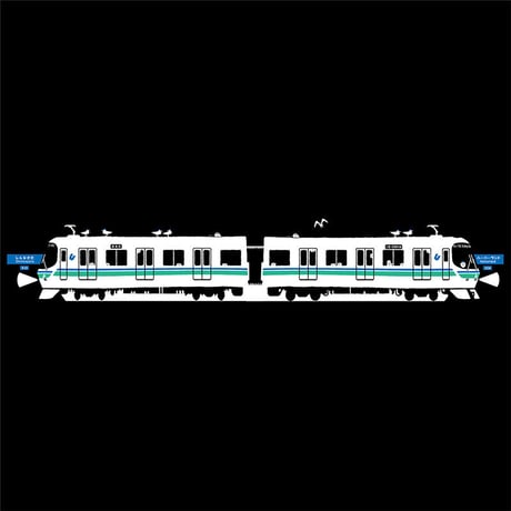 神戸市交通局コラボ　こどもTシャツ　ブラック（地下鉄海岸線）