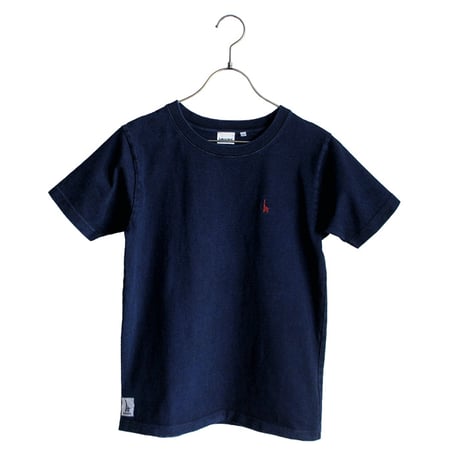 おとな半袖Tシャツ　インディゴ（ウミキリンロゴ刺しゅう）