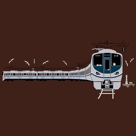 おとなTシャツ　ブラウン（ＪＲ西日本　新快速225系）
