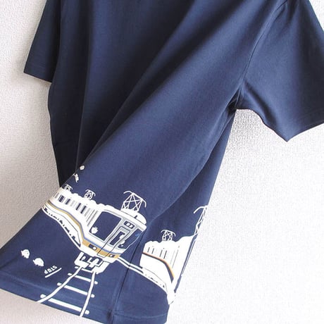 おとなTシャツ　ブルー（ＪＲ西日本　普通＆快速電車）