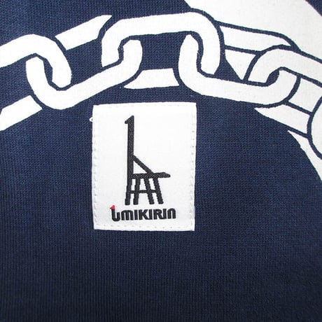 ★サイズ限定★こども長袖Tシャツ　ブルー （大小イカリ）