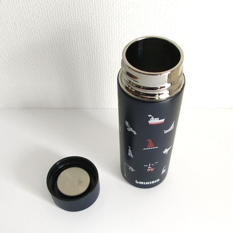 ポケットサーモボトル 130ml（ウミキリンロゴ）