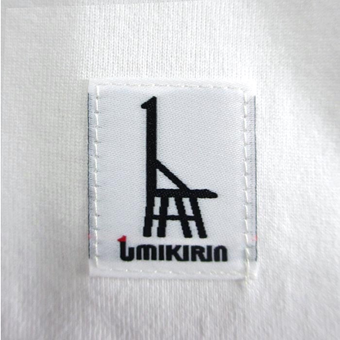 おとな長袖Tシャツ ホワイト（ウミキリン刺しゅう） | UMIKIRIN（海