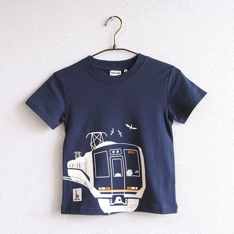 こどもTシャツ　ブルー（ＪＲ西日本　普通＆快速電車）