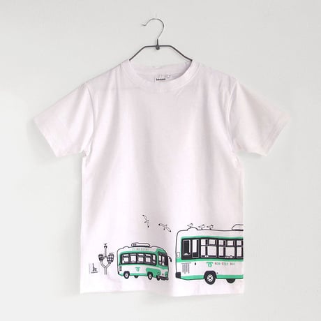 神戸市交通局コラボ　おとなTシャツ　ホワイト（神戸市バス）