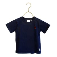 こども半袖Tシャツ　インディゴ（ウミキリンロゴ刺しゅう）