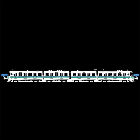 神戸市交通局コラボ　おとなTシャツ　ブラック（地下鉄海岸線）
