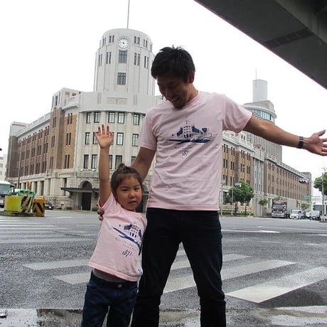 ★サイズ限定★こどもTシャツ　ベビーピンク（日本一短い国道174号線）