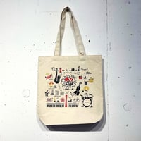 神戸ジャズ100周年記念トートバッグ（内ポケット付）ウミキリンコラボ