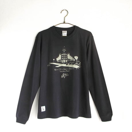 おとな長袖Tシャツ　ネイビー（日本一短い国道）