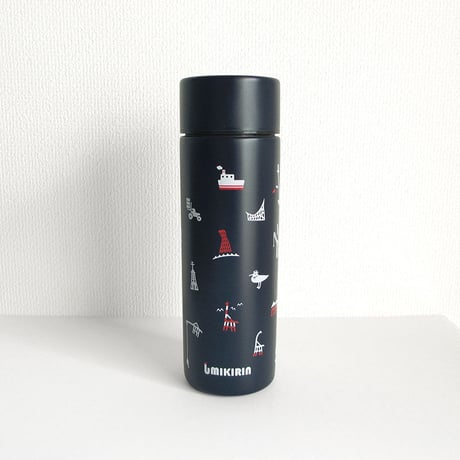 ポケットサーモボトル 130ml（ウミキリンロゴ）