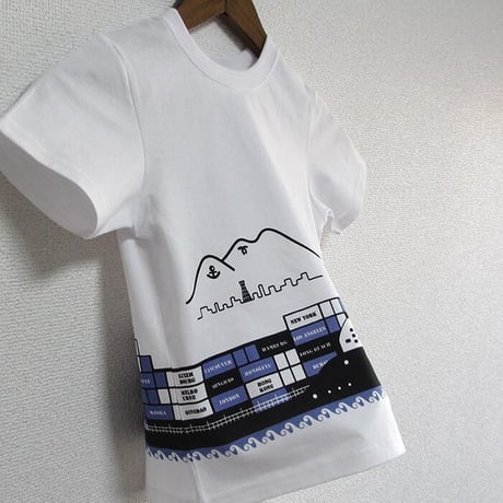 こどもTシャツ　ホワイト（コンテナ船）