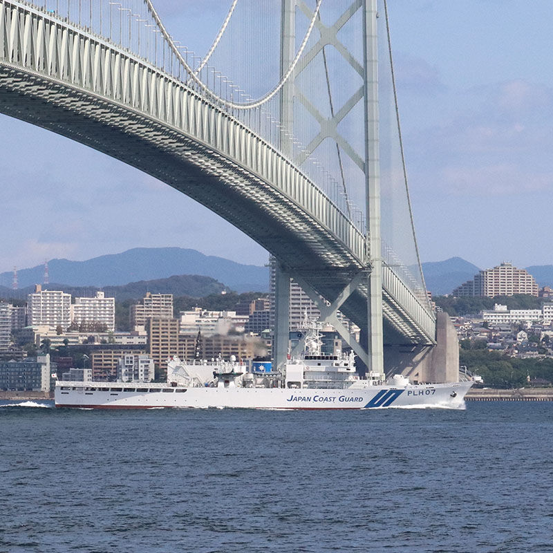 第五管区海上保安本部コラボ ジップトートバッグ ネイビー（巡視船せっ