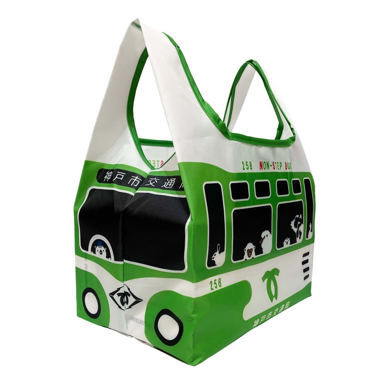 コンビニエコバッグ（神戸市交通局コラボ 神戸市バス：リフレクター付