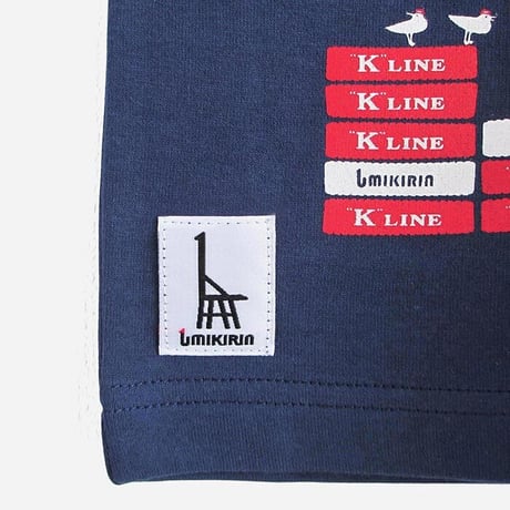 川崎汽船コラボ おとなTシャツ　ブルー（K-LINEコンテナ）