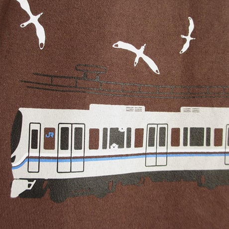 こどもTシャツ　ブラウン（ＪＲ西日本　新快速225系）