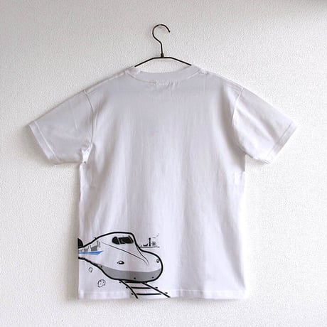 おとなTシャツ　ホワイト（新幹線Ｎ７００系＆０系）