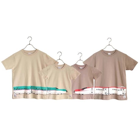 おとなＴシャツ　ベージュ（新幹線はやぶさ）