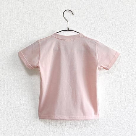 ★サイズ限定★カフェクロトコラボ こども半袖Tシャツ　ベビーピンク （クロト猫）