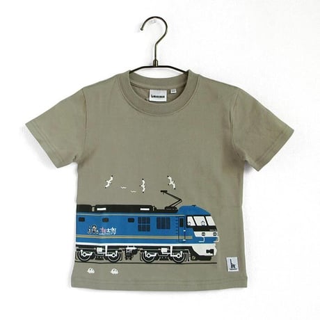 こどもTシャツ　シーグリーン（ＪＲ貨物　桃太郎）